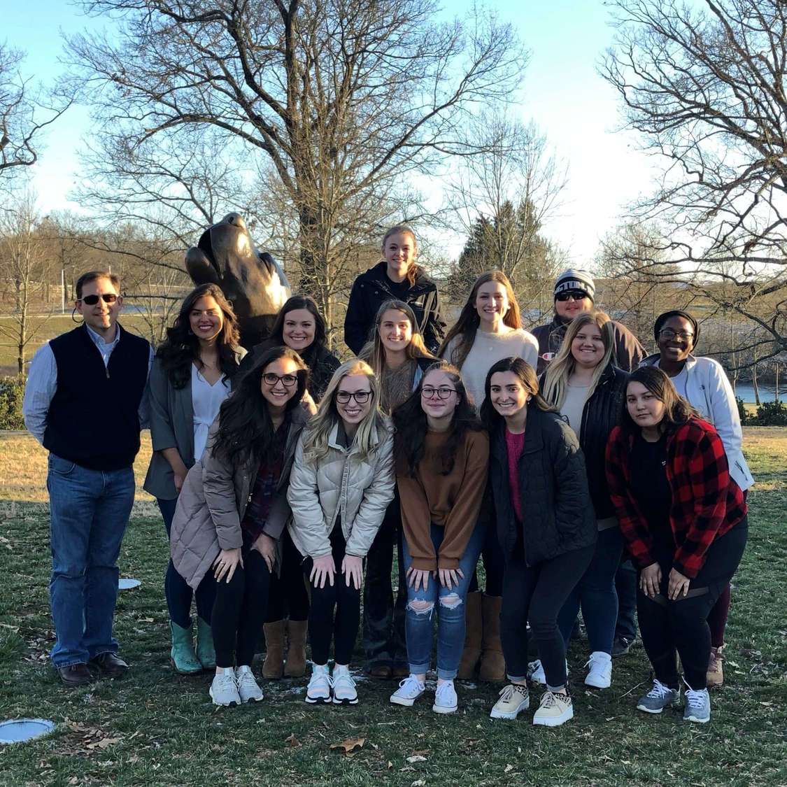 Animal Science pre-vet club poses for a photo while attending the 2020 APVMA Symposium